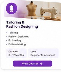 Tailoring and fashion designing